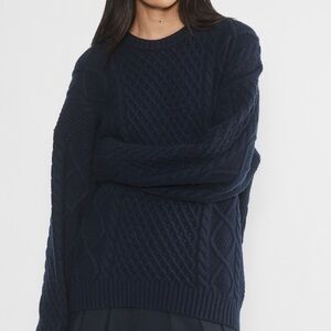 Aritzia Sunday Best Peggy Cable Knit Sweater